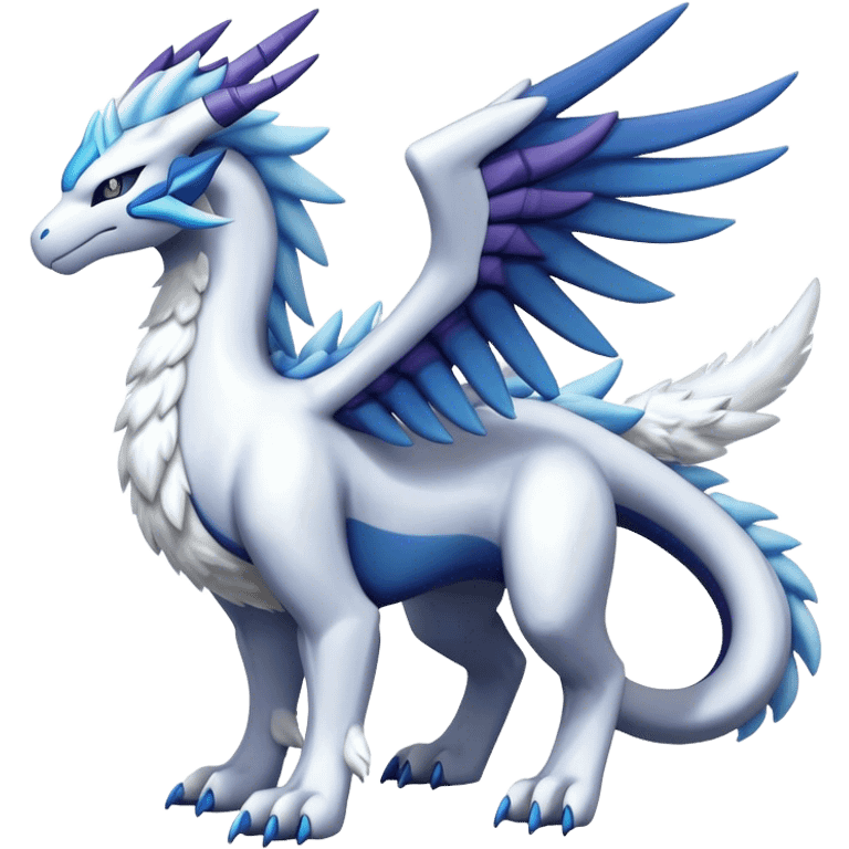 Kyurem-reshiram-dialga-suicune-hybrid, full body emoji