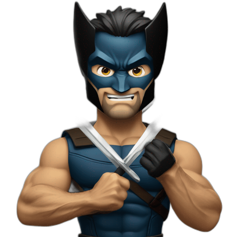 Wolverine withe blade in his hands emoji