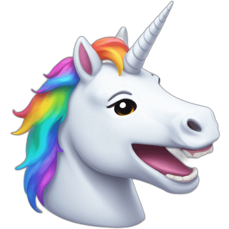 rgb unicorn laughing emoji