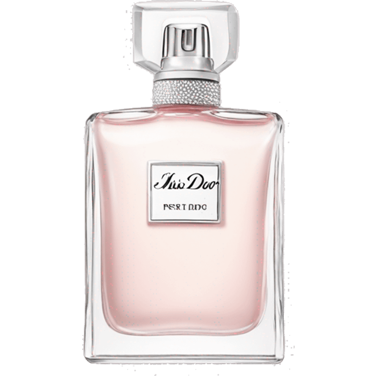 Miss Dior pefume white and light pink emoji