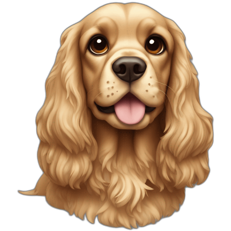 cocker spaniel that is a ninja emoji