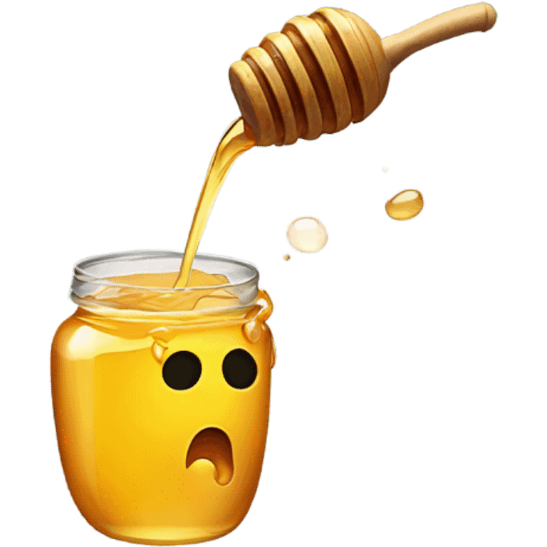 Honey pouring out of mouth emoji