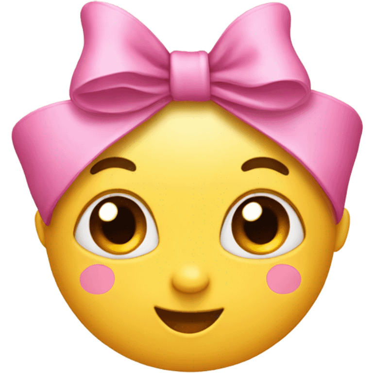 emoji with bow on  emoji