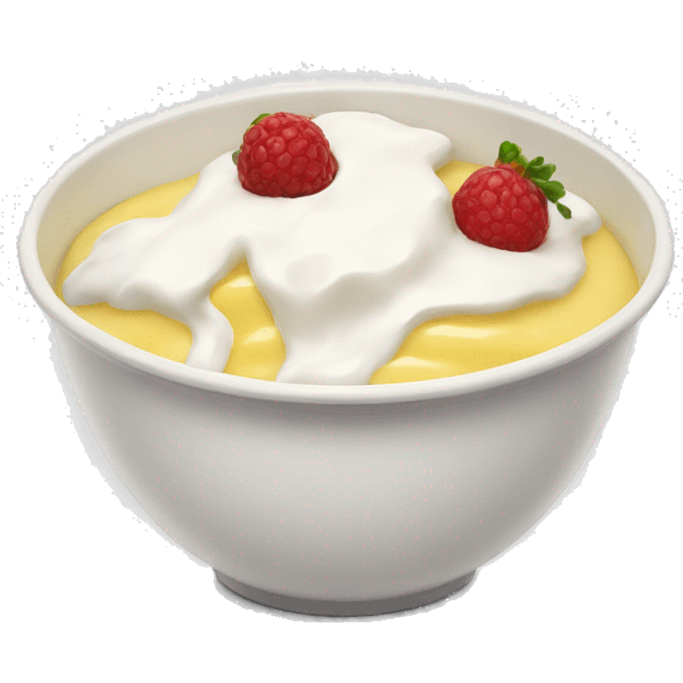 Yoghurt bowl emoji