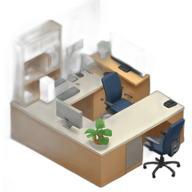 isometric workspace emoji