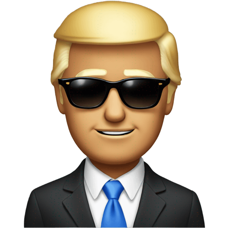 Trump with sunglasses  emoji