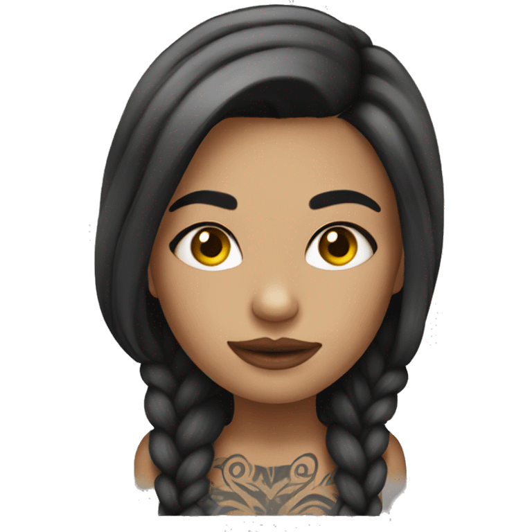 Tattooed girl emoji