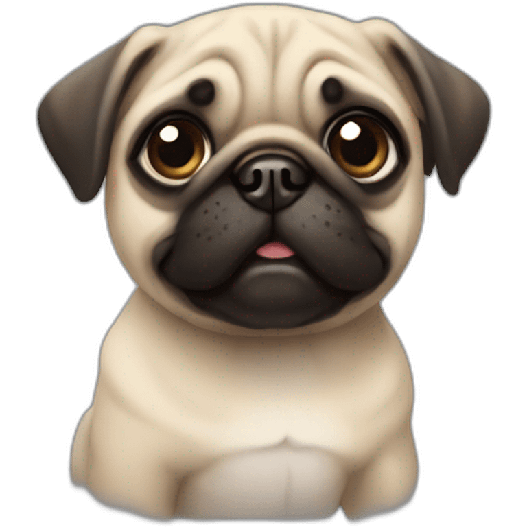 Pug puppy emoji