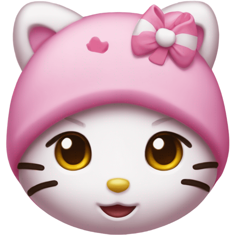 Hello kitty with bear emoji