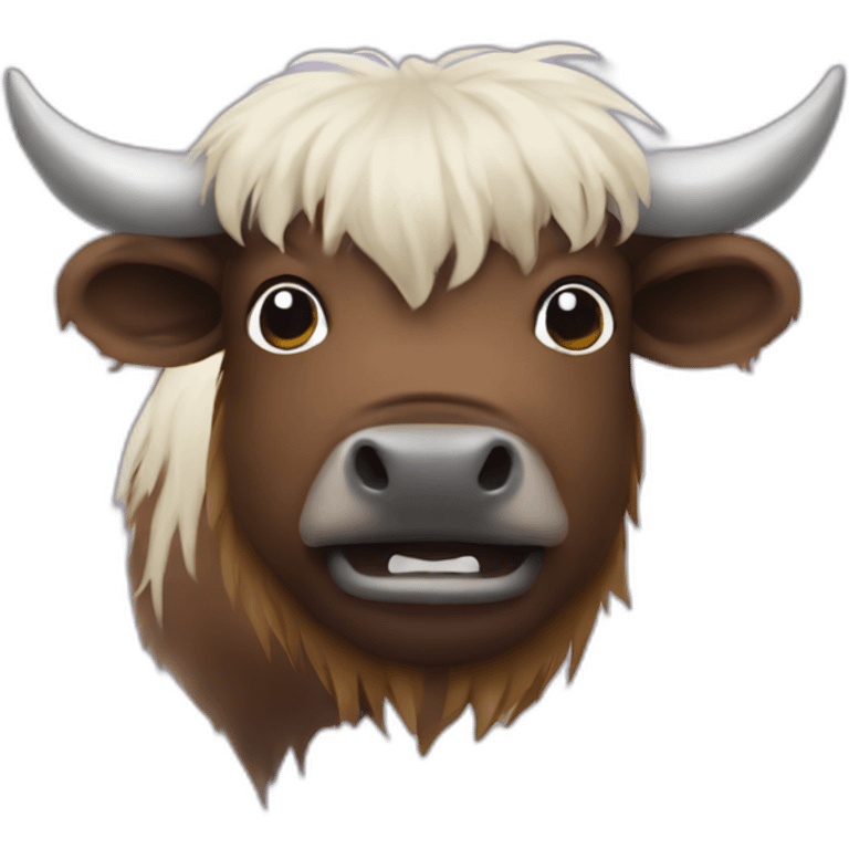 wild yak face emoji