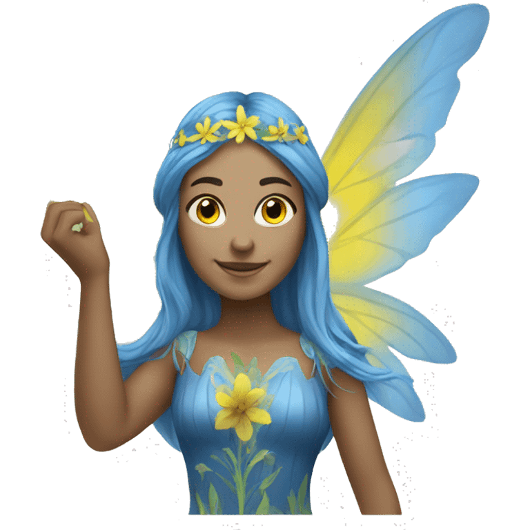 create a fairy that symbolizes Ukraine
 emoji