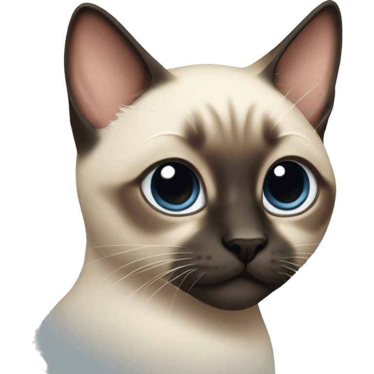 Siamese cute cat emoji