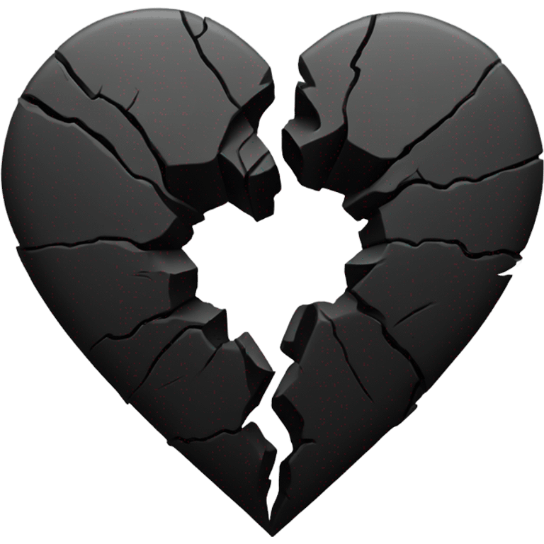 Black broken heart emoji