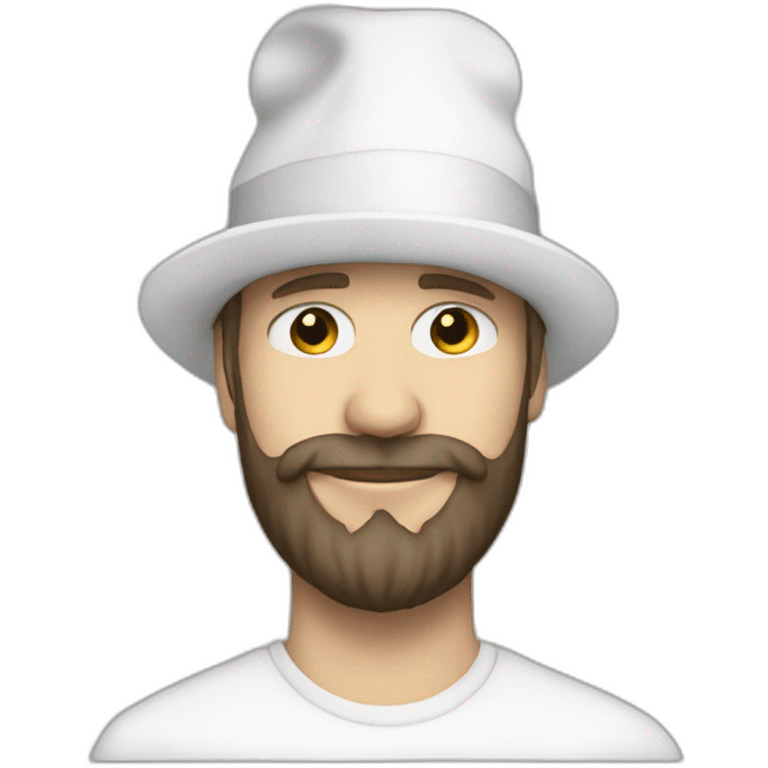 lindstrøm-dj-neckbeard-white-hat emoji