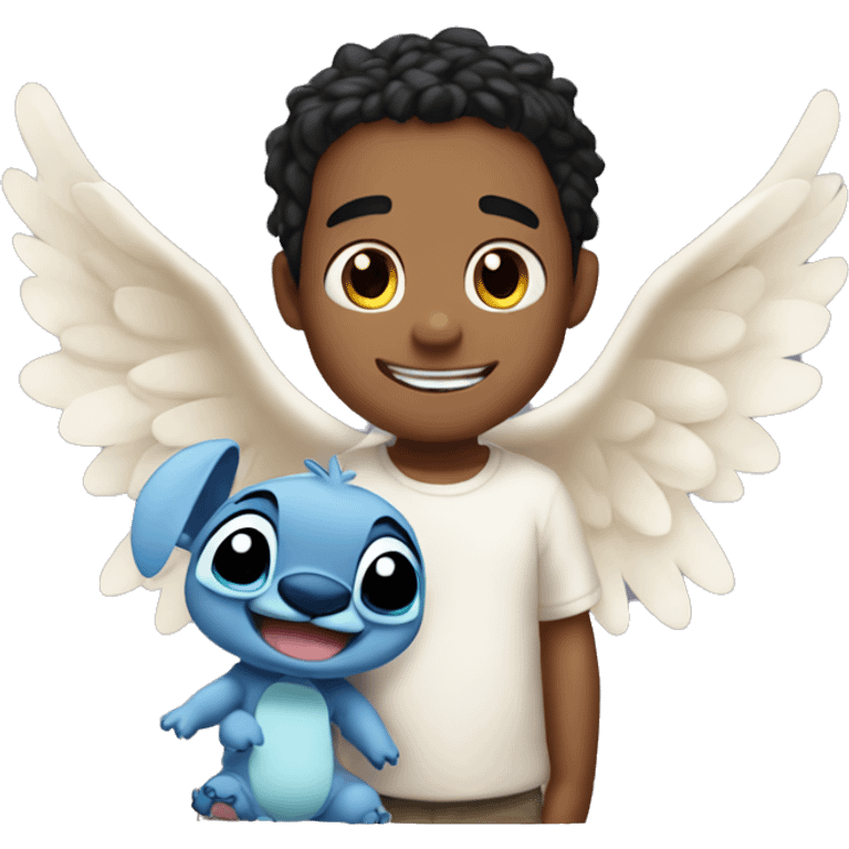 Angel and Stich emoji