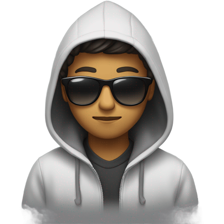 A hacker with a phone emoji