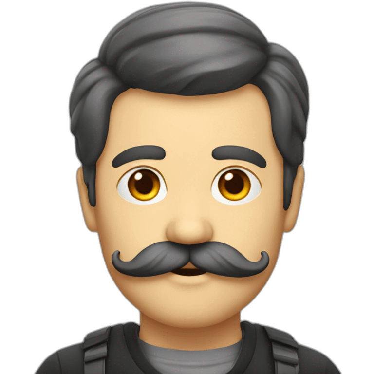 Mustache man from germany emoji