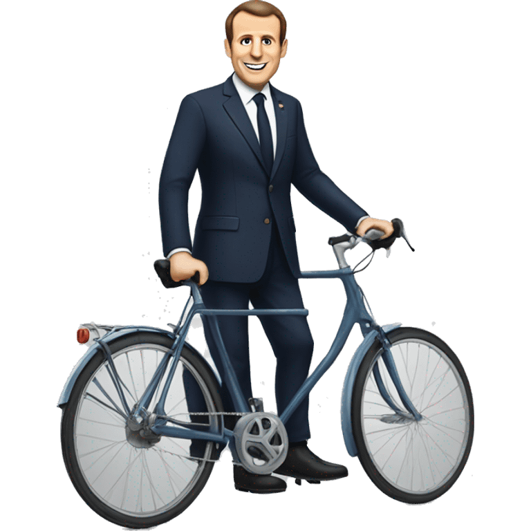 macron à vélo emoji