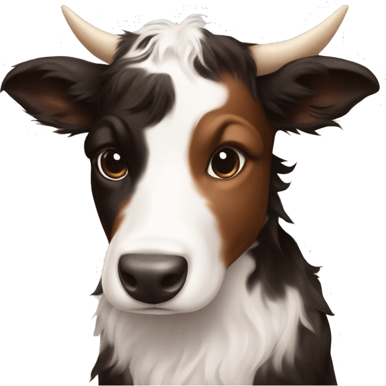 cute baby texas longhorn bevo and border collie texas a&m  emoji