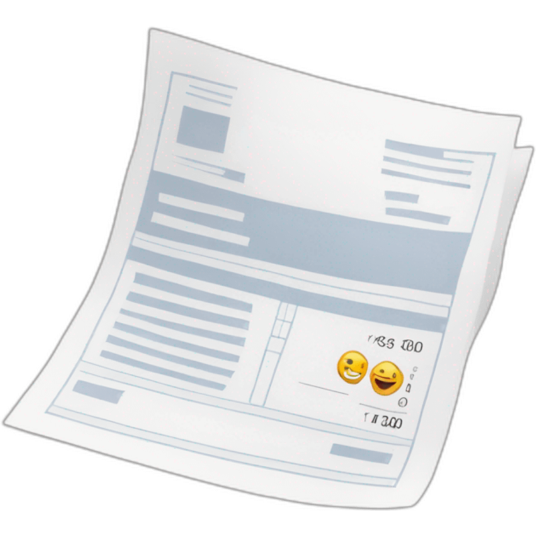 pay invoice document emoji