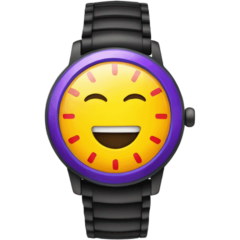 watch wioth happy face on it emoji