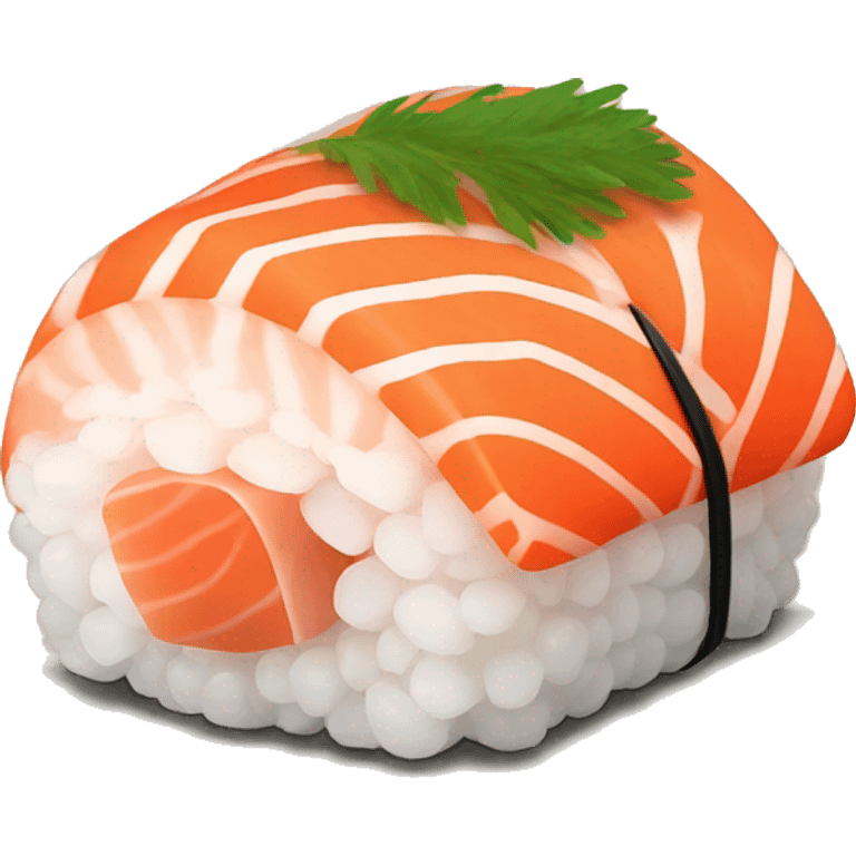 Salmon nigiri emoji