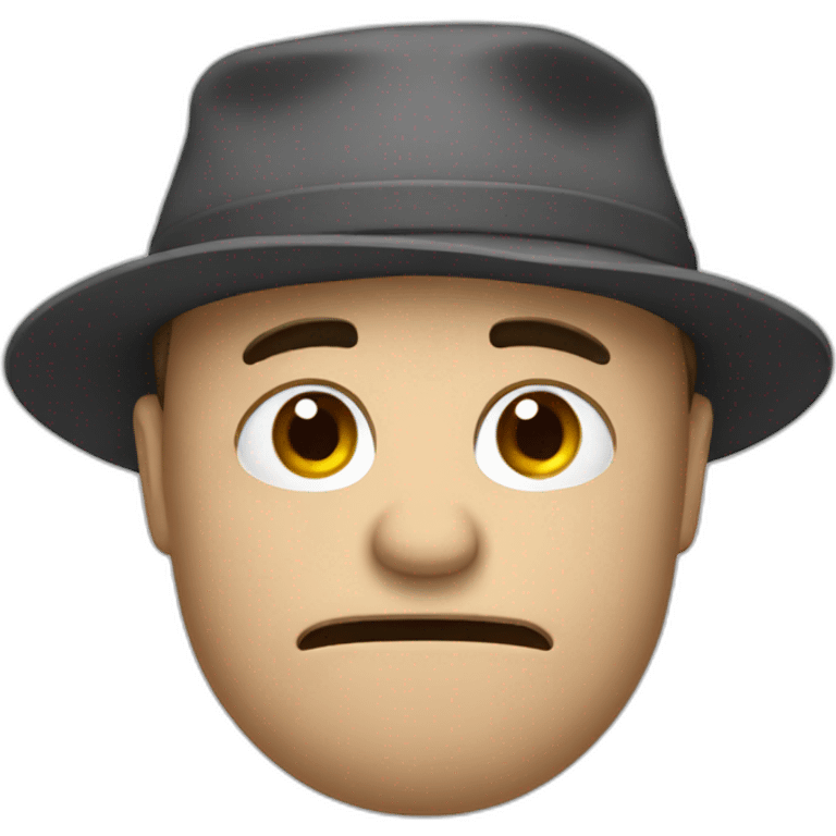 james grumpy hat emoji