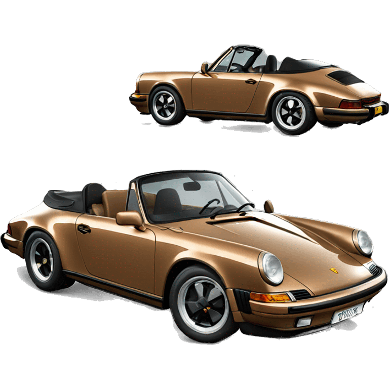 porsche 911 targa brown emoji