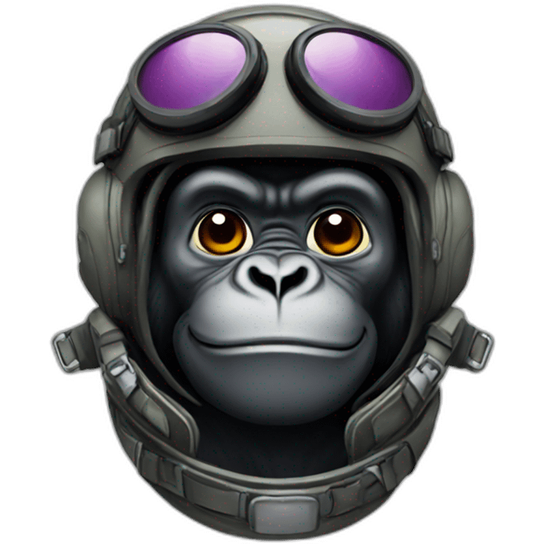 gorilla pilot emoji