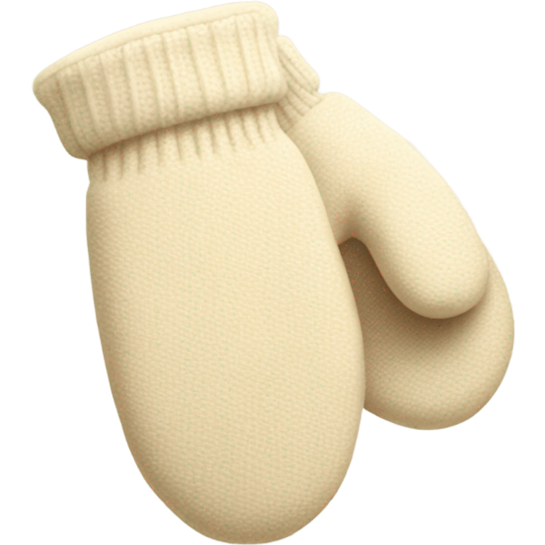 cream colored mittens emoji