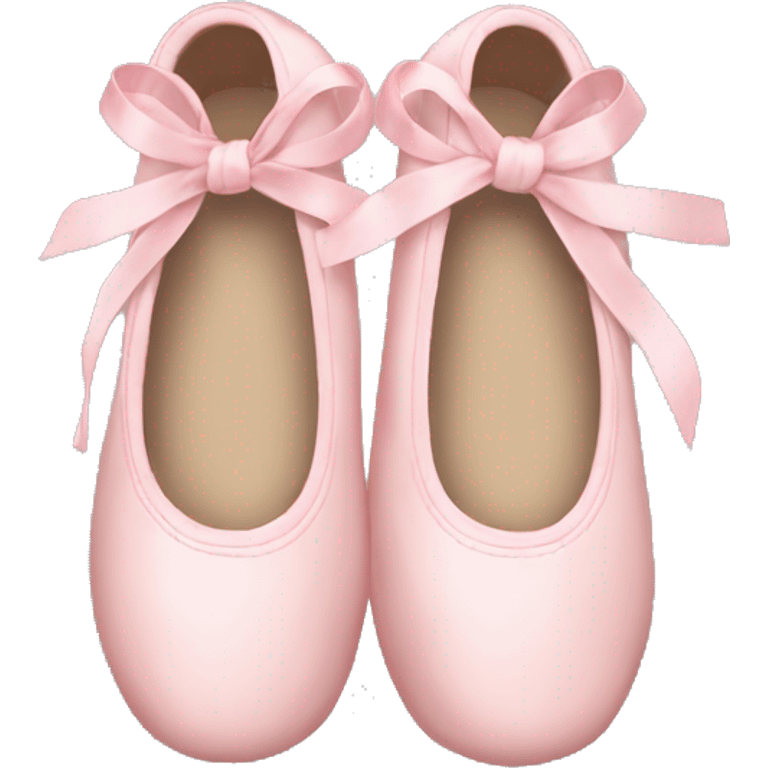 Pale pink ballet shoes emoji