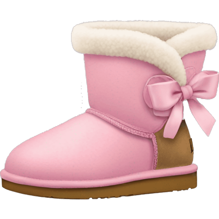 Ugg com laço rosa  emoji