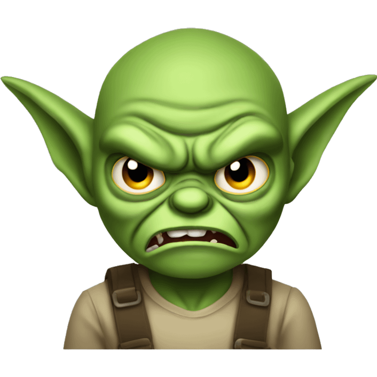 Angry gremlin  emoji