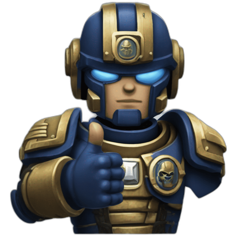 Warhammer 40k space marine Thumbs up emoji