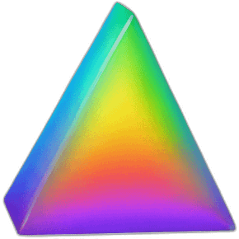 triangle rainbow prism emoji