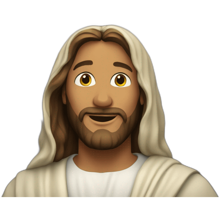 Jesus loving the world  emoji