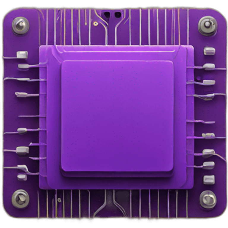 purple circuit board emoji