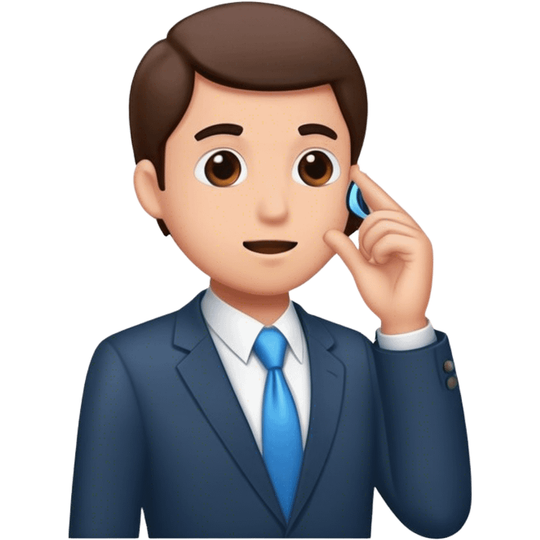 business man secret emoji