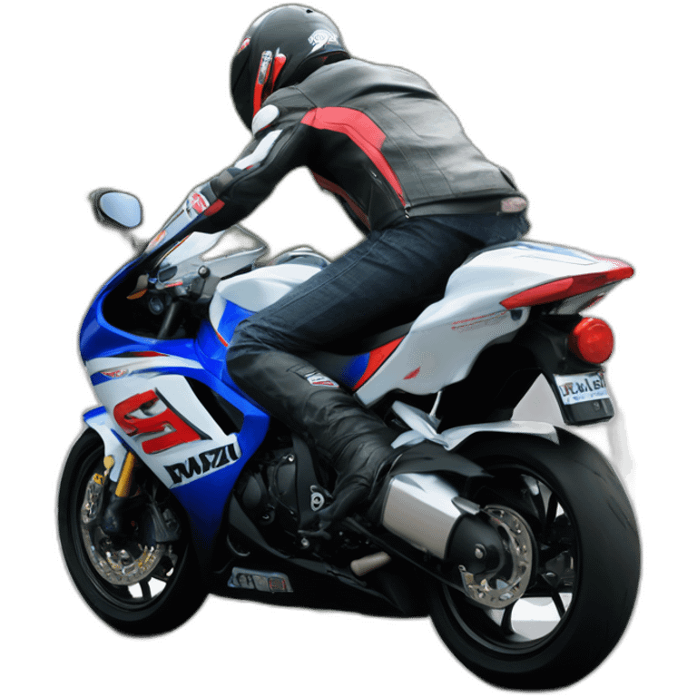 Emmanuel macron en Suzuki GSXR de 2008 emoji