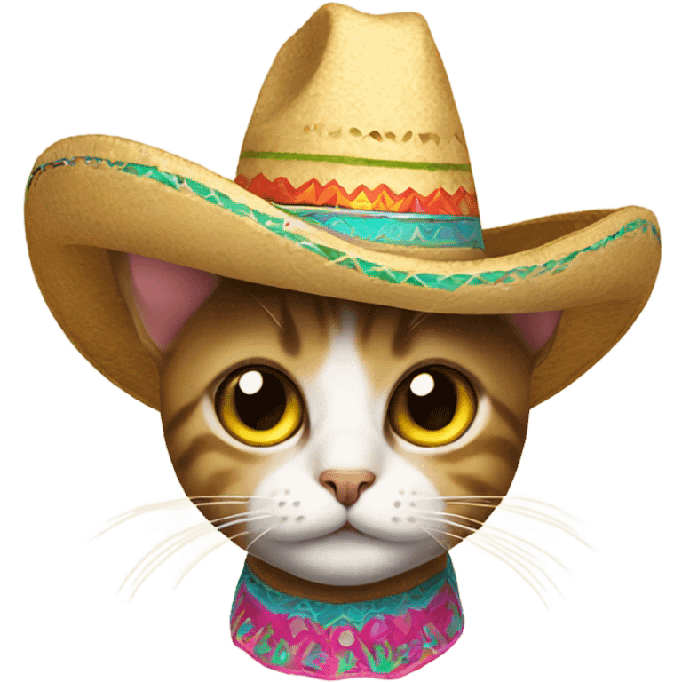 Cat with a sombrero emoji