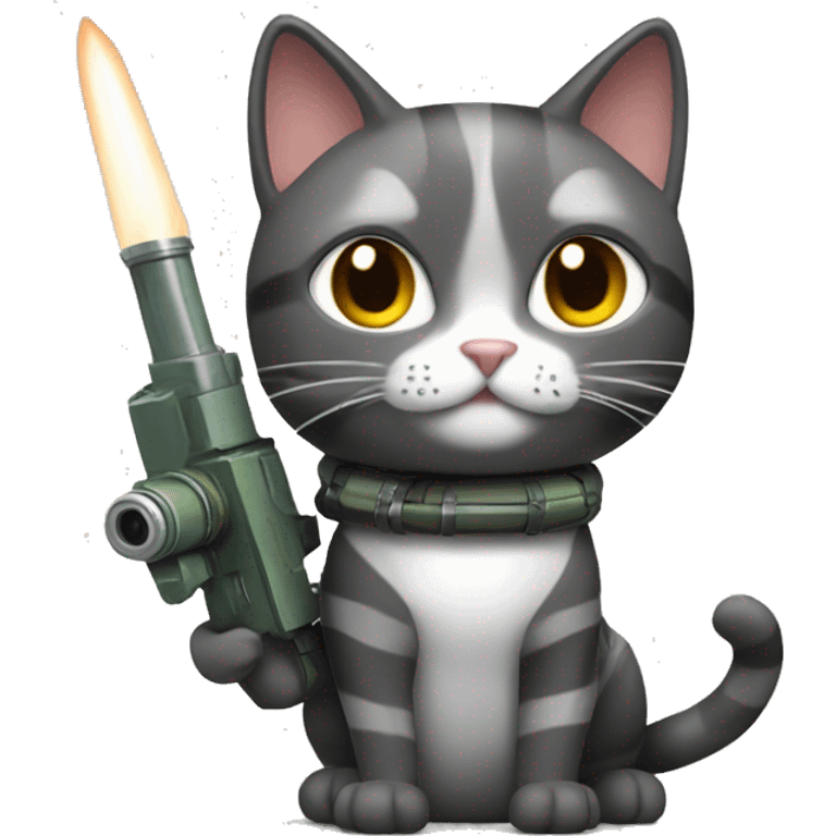 Cat with rocket launcher  emoji