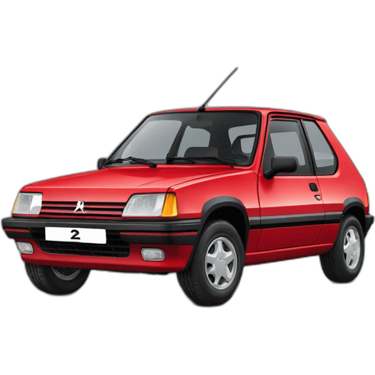 Peugeot 205 rouge emoji