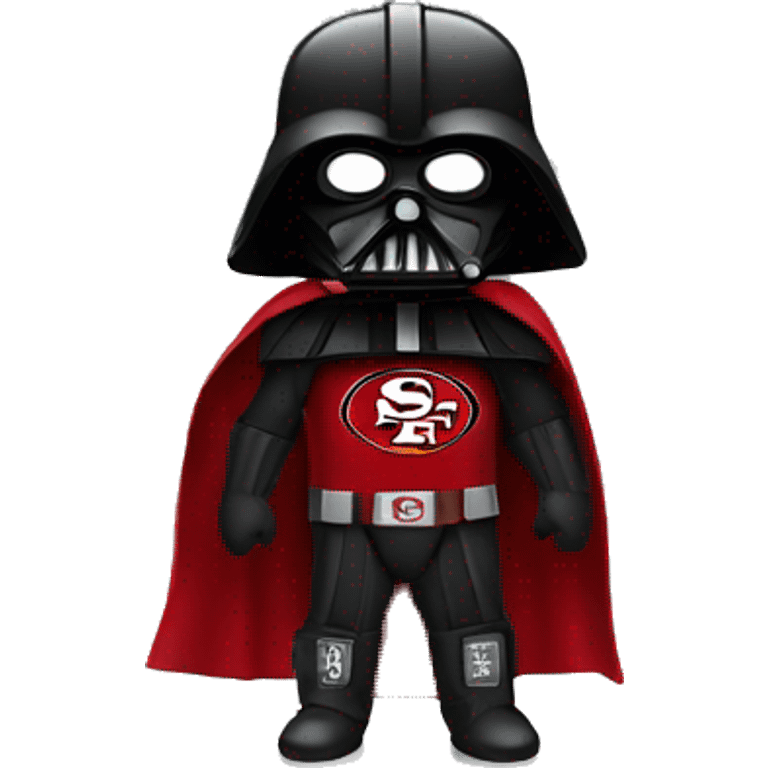 Darth Vader with a 49ers cape on  emoji