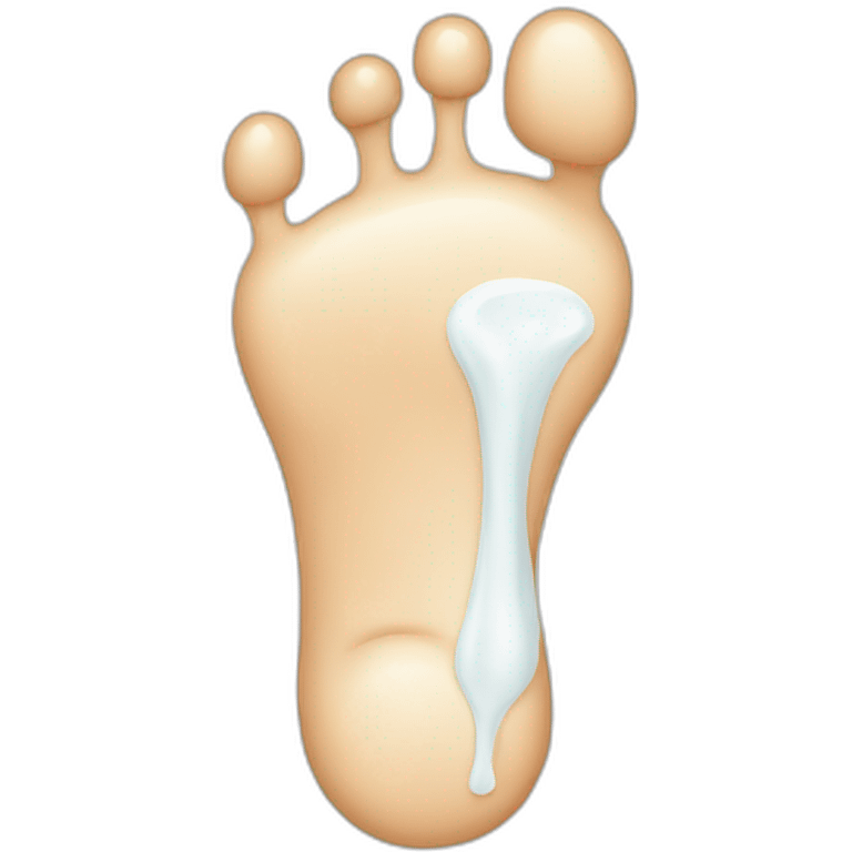 Foot milk emoji