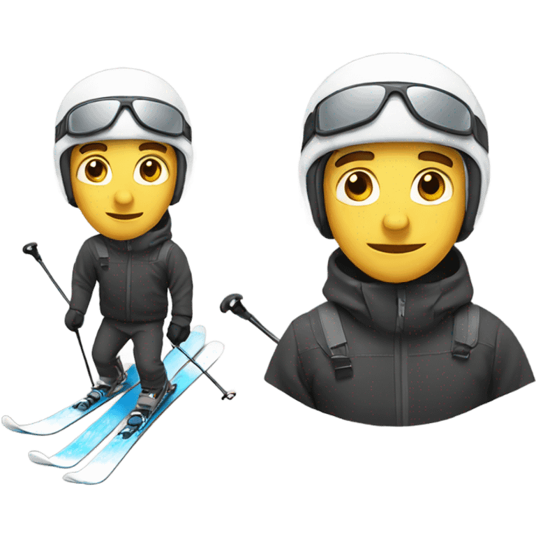 white guy ski emoji