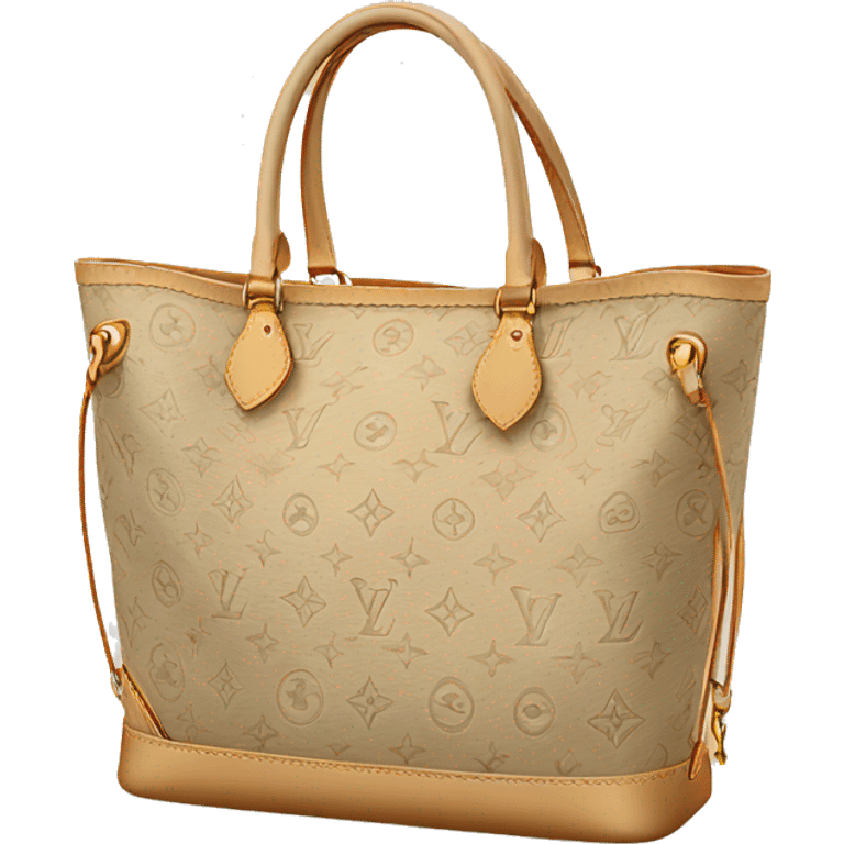 beige louis vuitton tote emoji