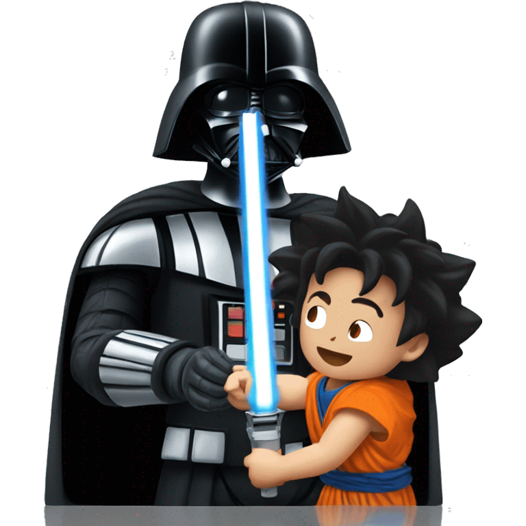 Goku Shooting Darth Vader emoji