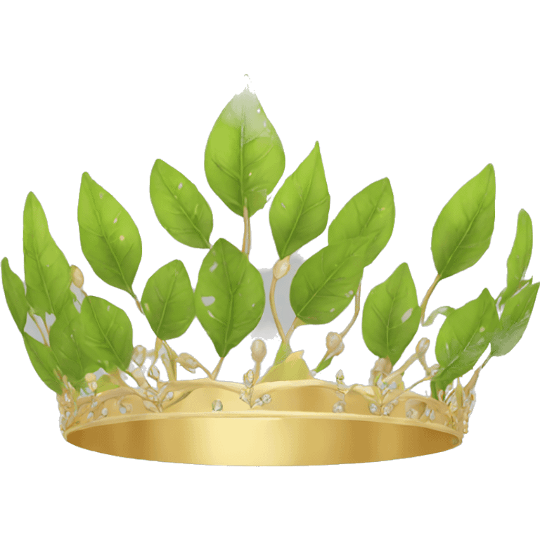 Leaves tiara emoji