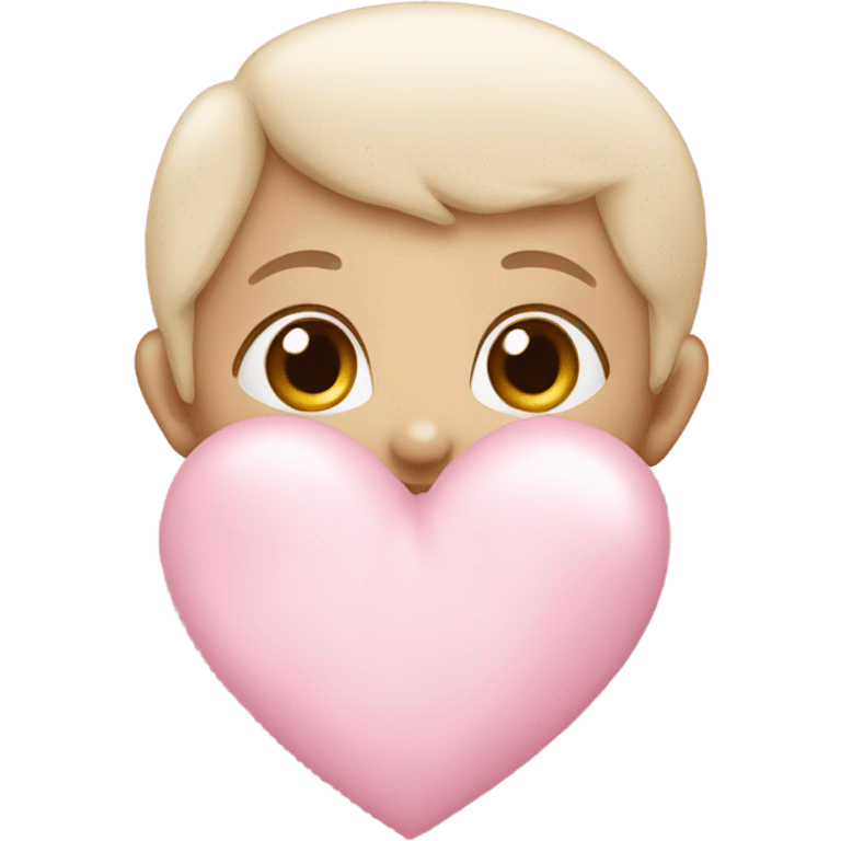 Baby pink heart  emoji