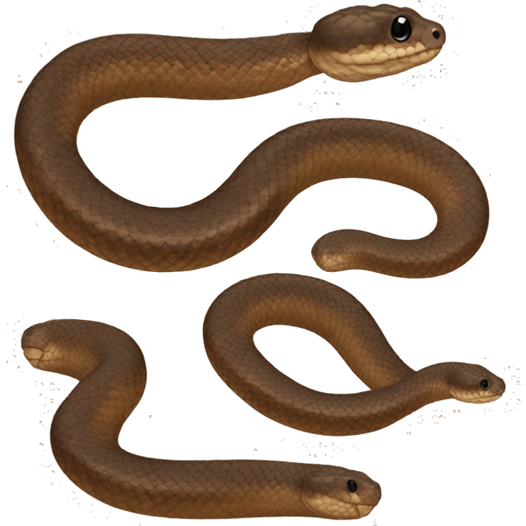 Baby brown hognose snake  emoji